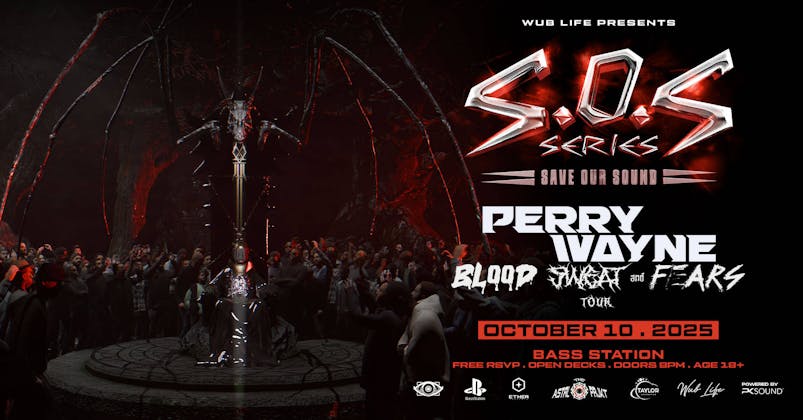 SOS SERIES ft. PERRY WAYNE event banner