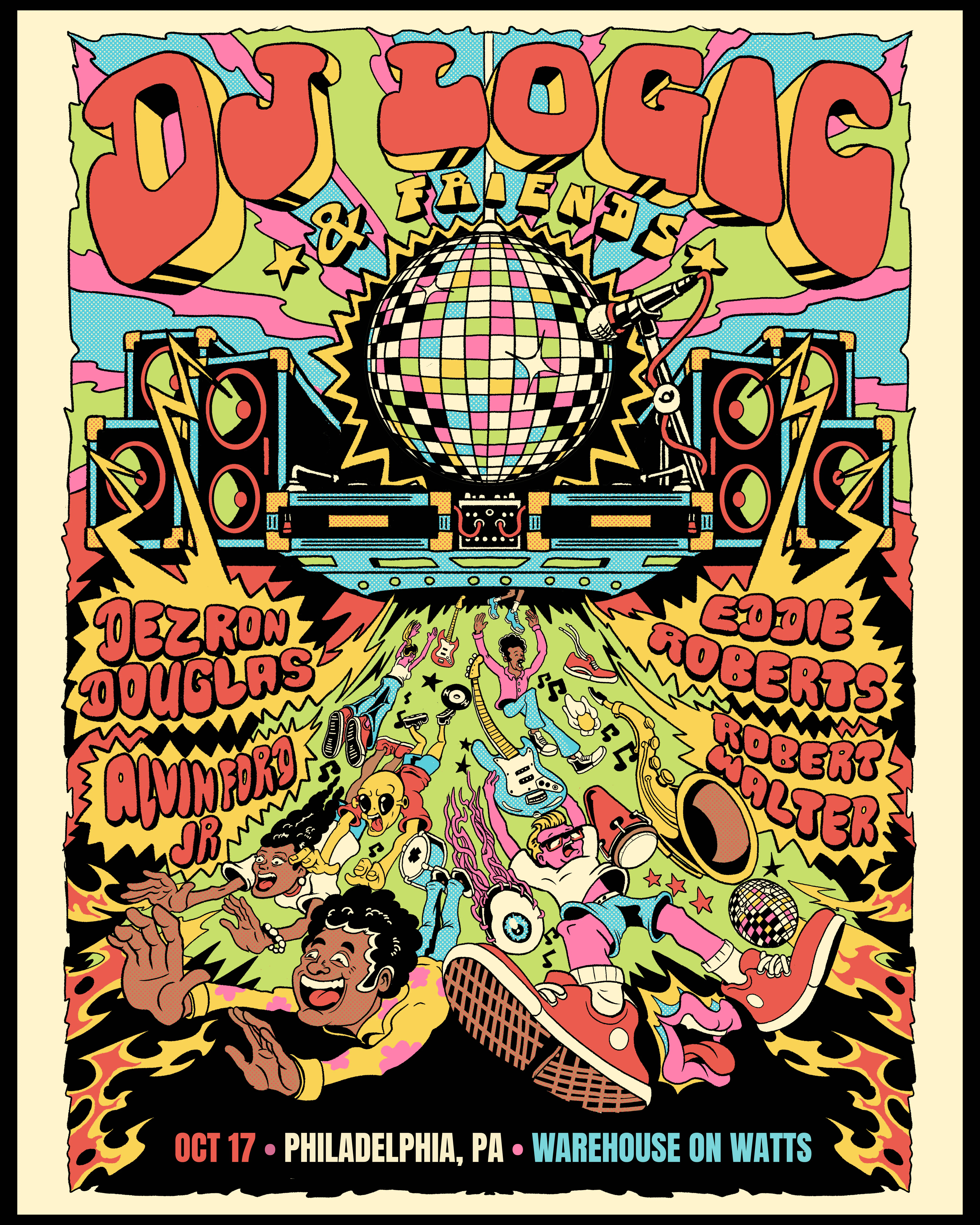 DJ Logic & Friends feat. Dezron Douglas, Alvin Ford, Jr., Eddie Roberts, and Robert Walter @ Warehouse on Watts (21+) event banner