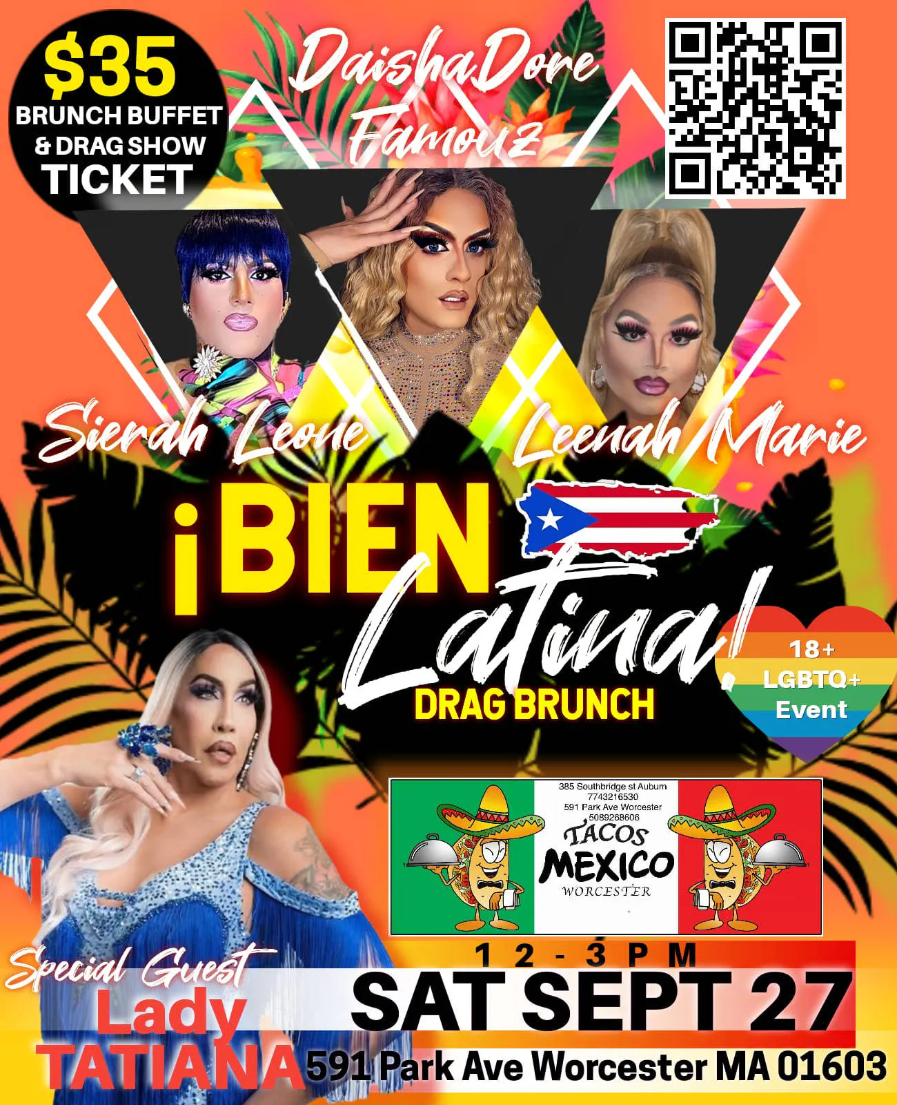 Bien Latina Drag Brunch event banner