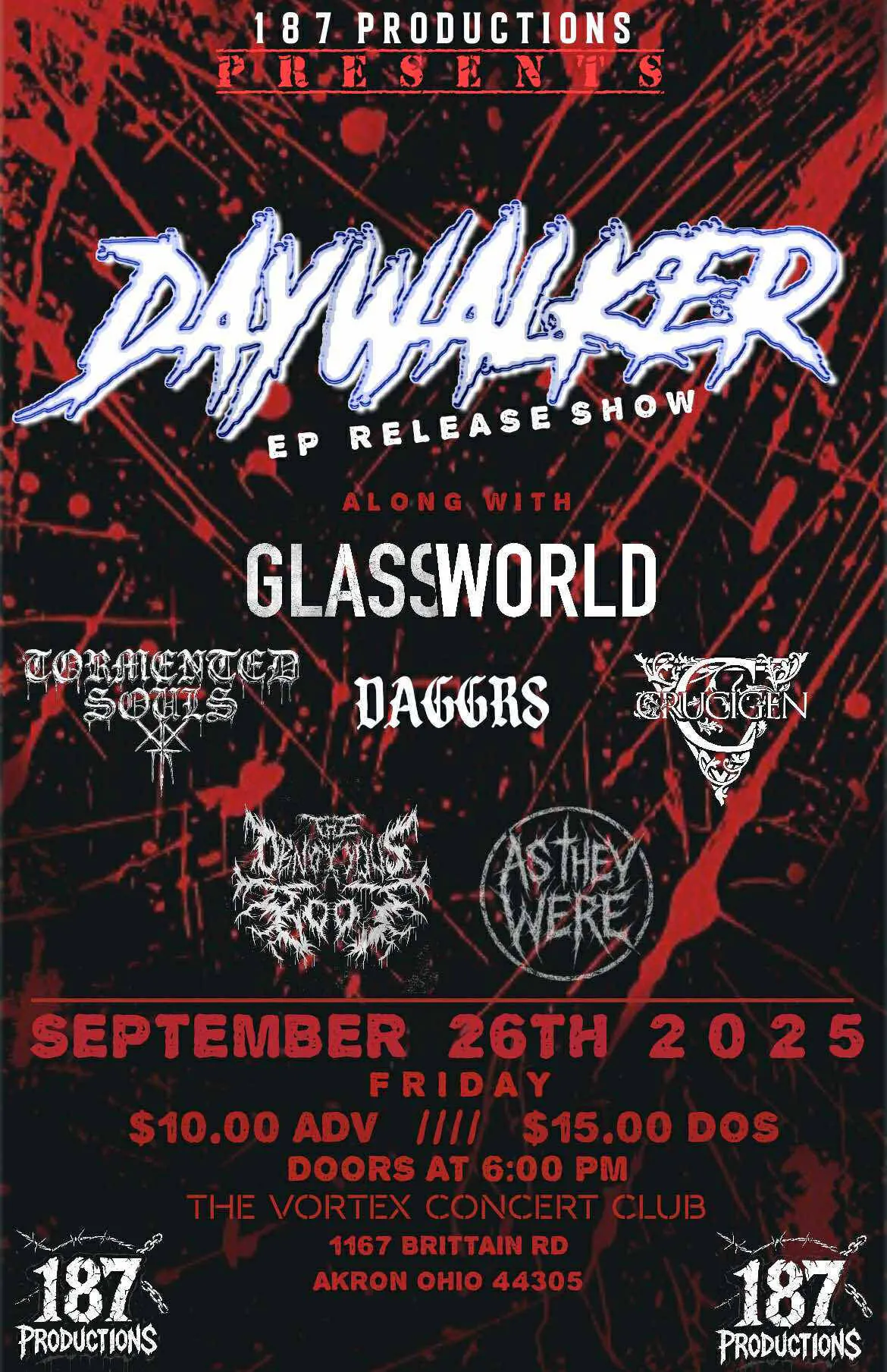 Daywalker Headlines The Vortex event banner