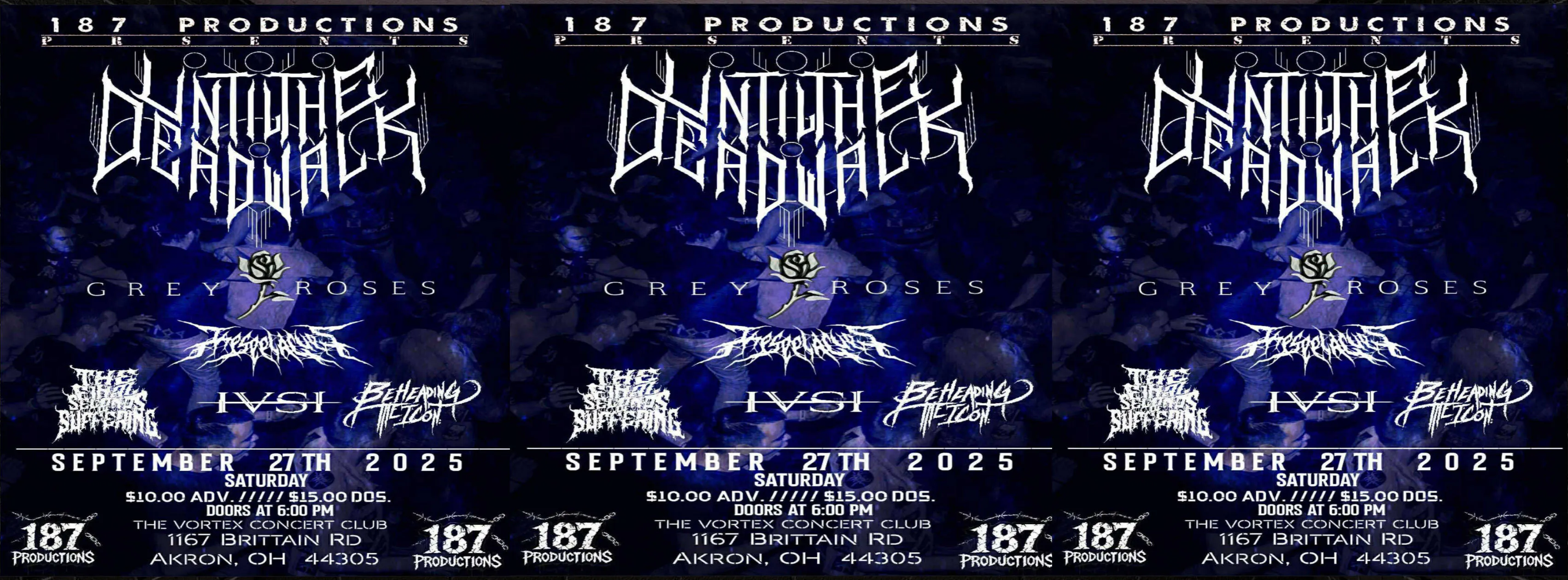 Until the Dead Walk Headlines The Vortex event banner