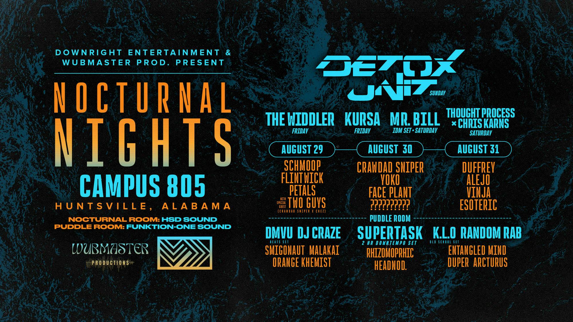 Nocturnal Nights 2025 | Huntsville After Hours event banner