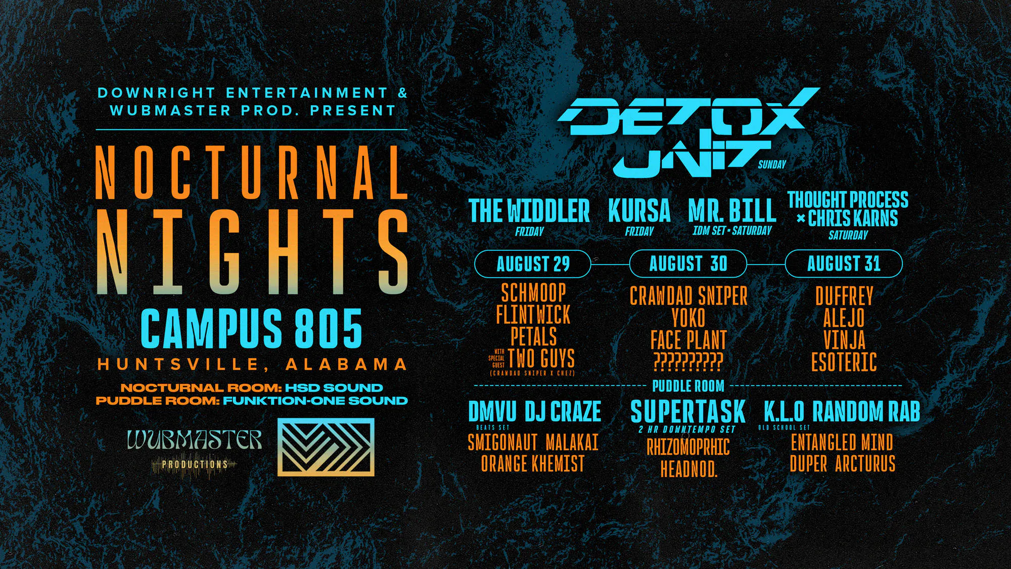 Nocturnal Nights 2025 | Huntsville After Hours event banner