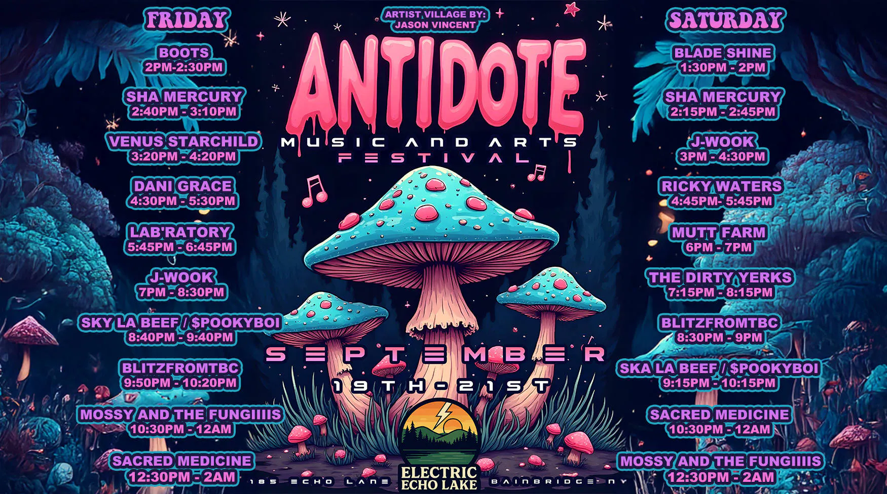 Antidote: Music & Arts Festival event banner