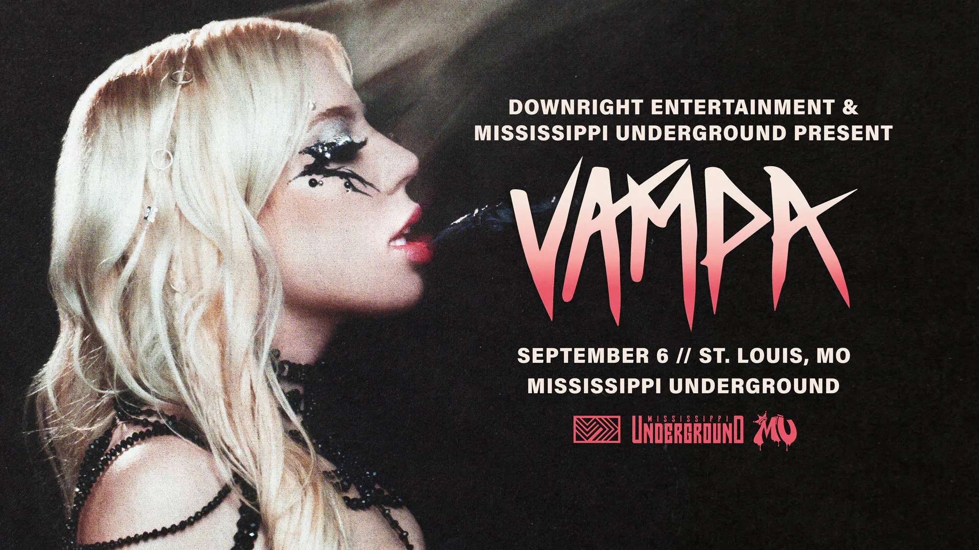 Vampa at Mississippi Underground event banner