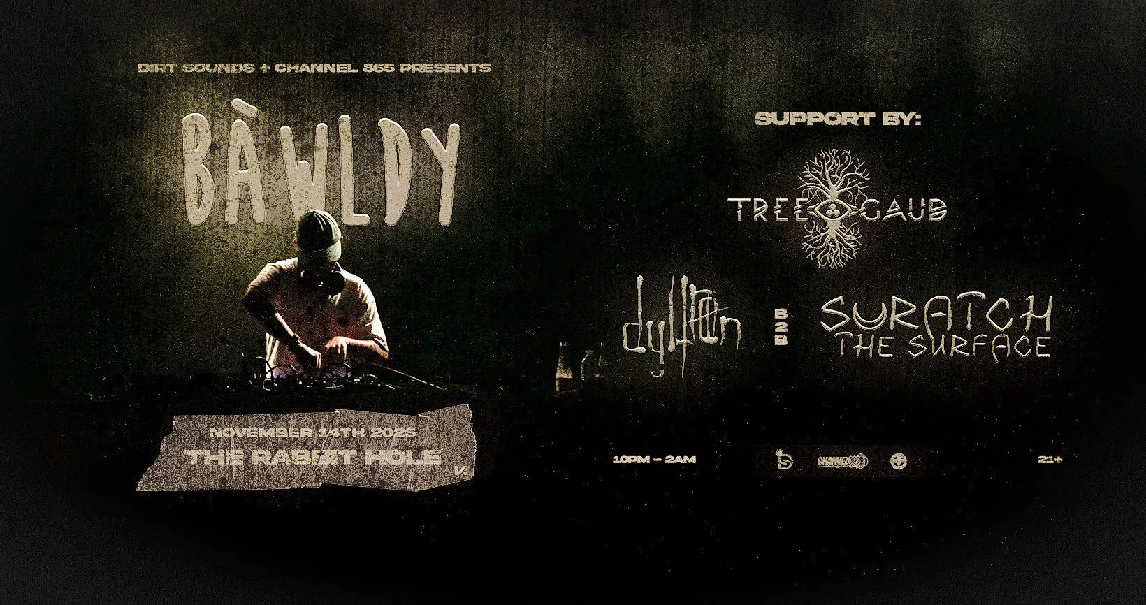 Bawldy at The Rabbit Hole event banner