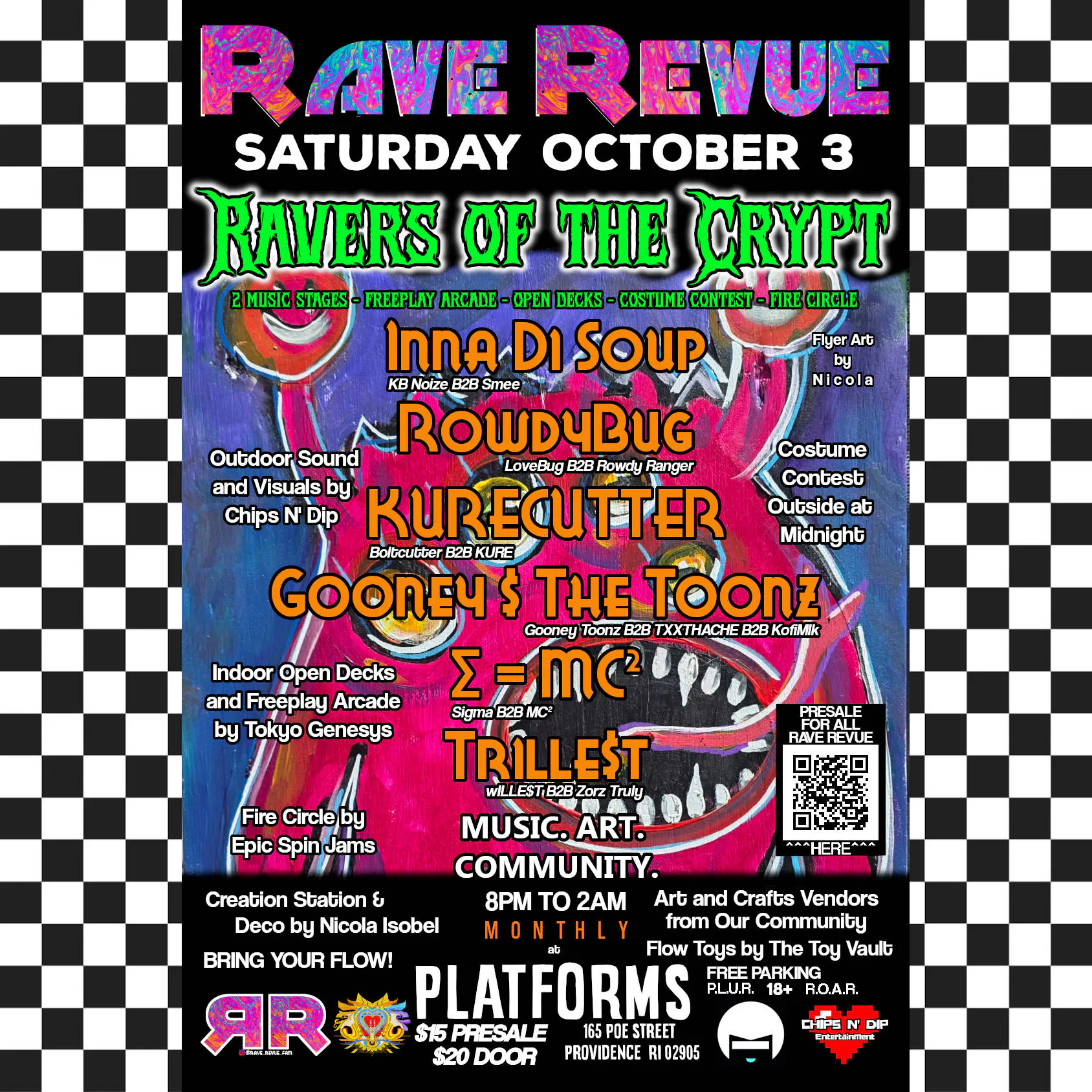 RAVE REVUE event banner