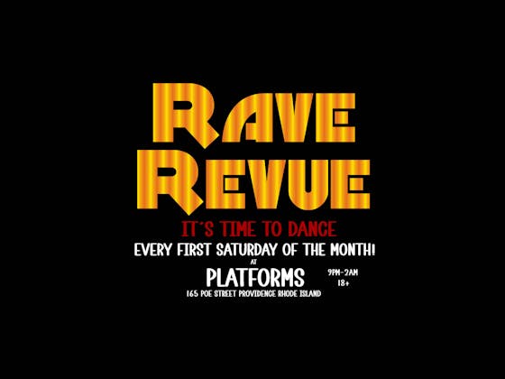 RAVE REVUE event banner