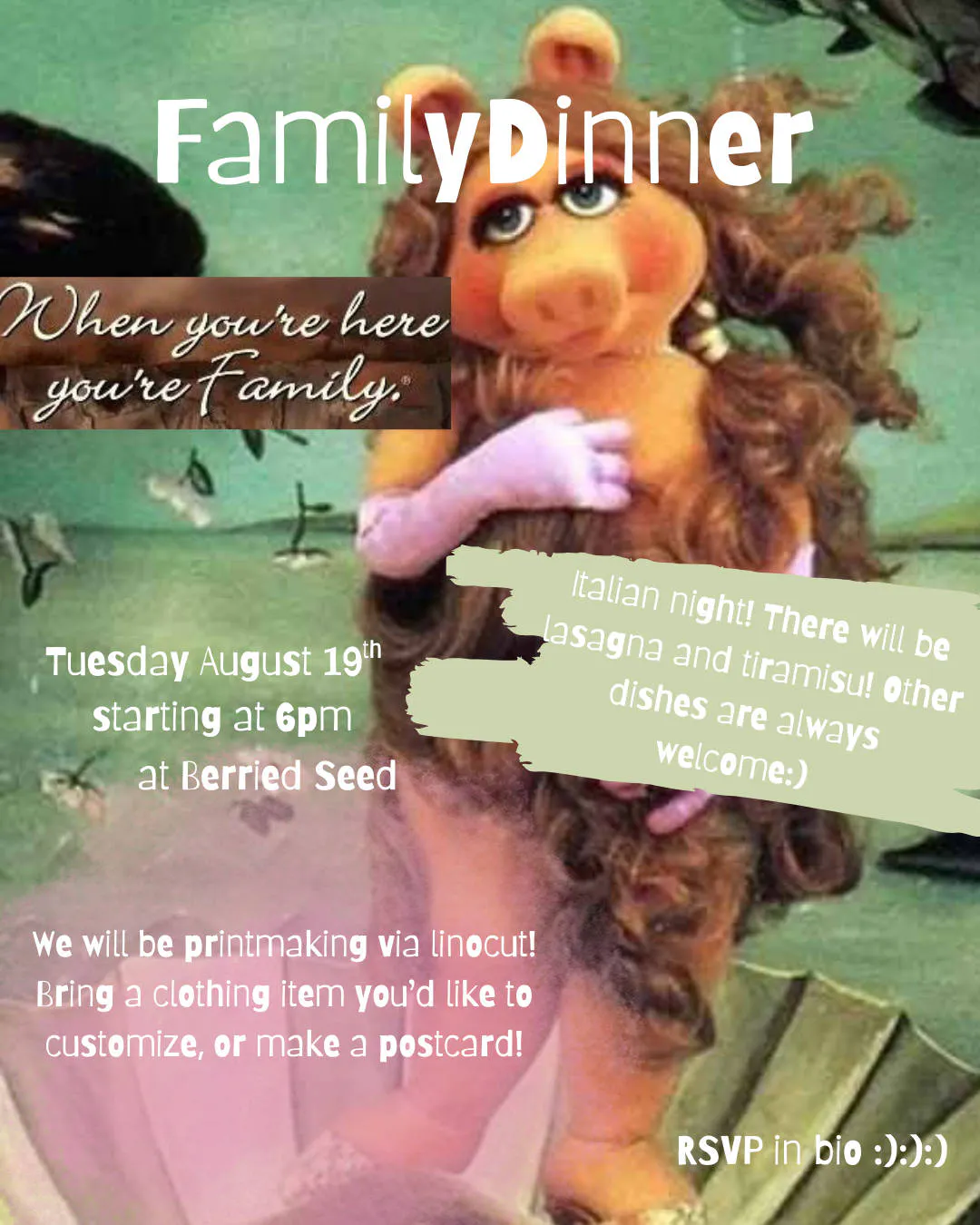 Family Dinner event banner