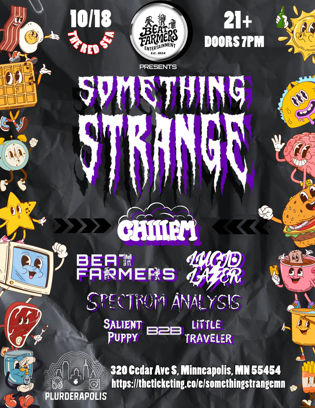 BEAT FARMERS PRESENTS SOMETHING STRANGE event banner