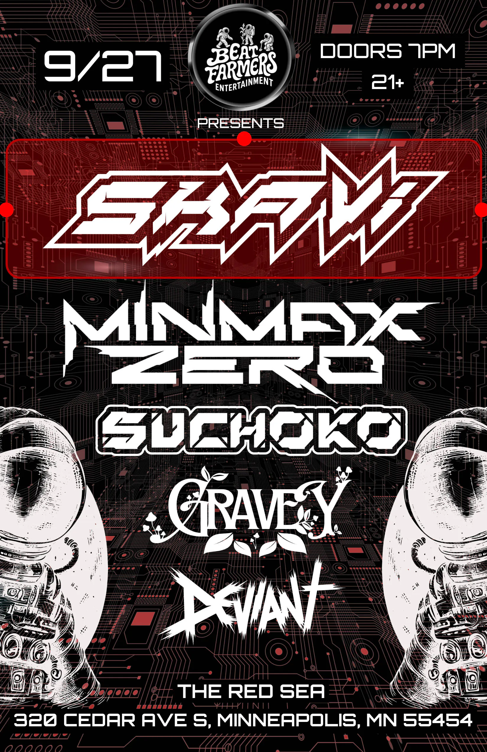 SKAVI @ RED SEA MN event banner