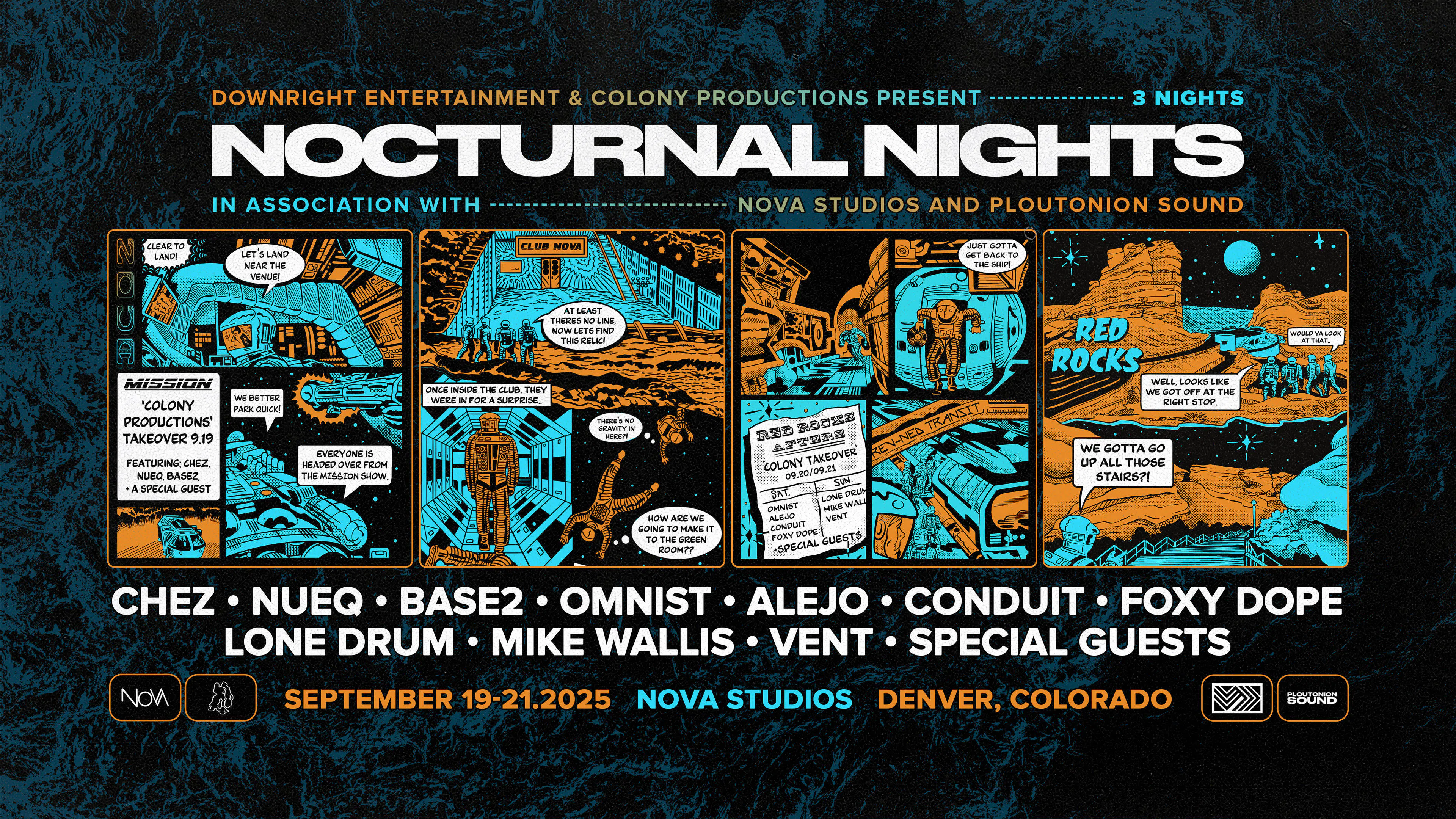 Nocturnal Nights | Denver Late Nights event banner