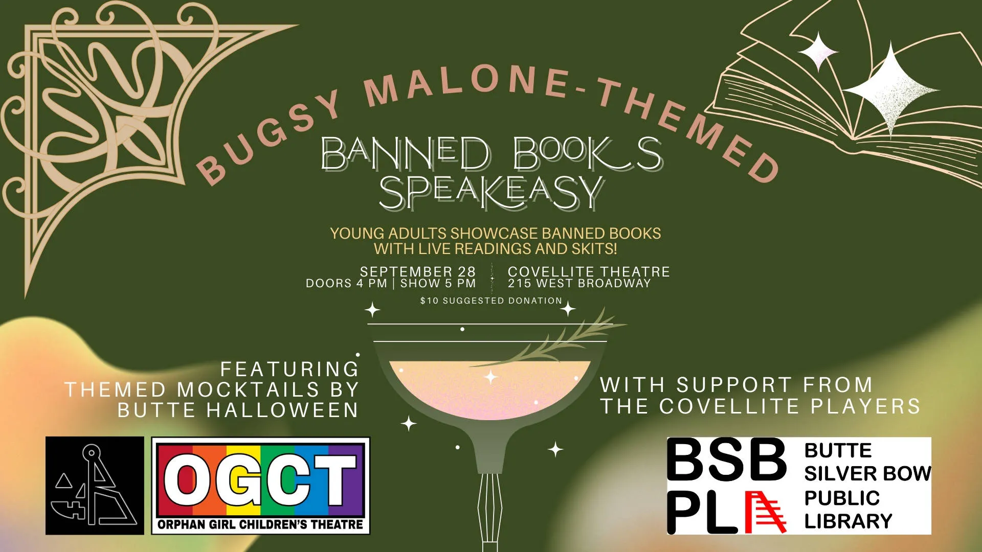Banned Books Speakeasy event banner