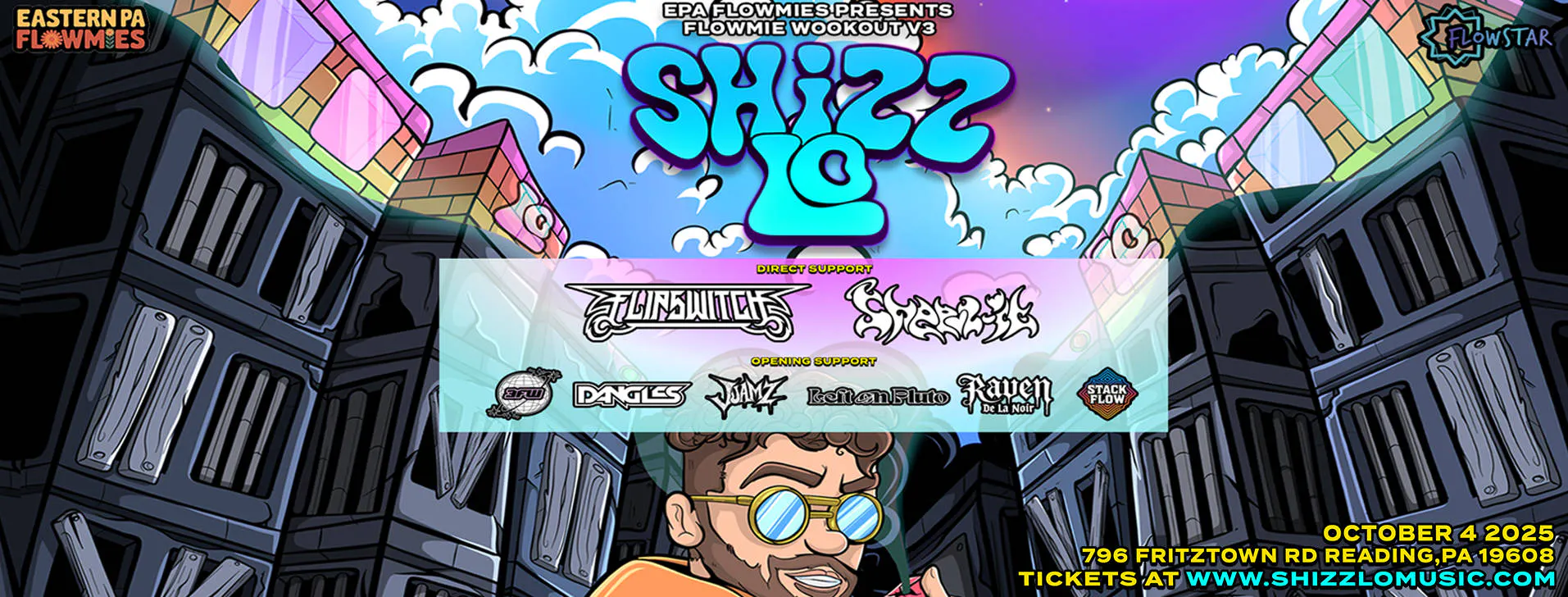 Flowmie Wookout V3 W/ Shizz Lo event banner