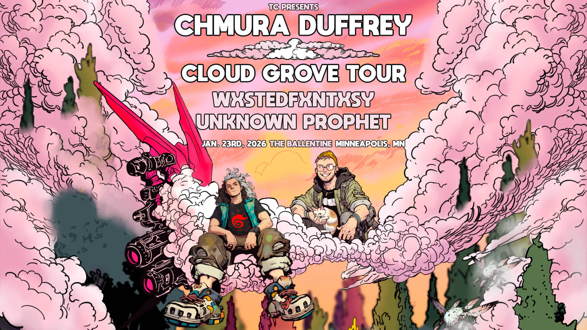 Chmura + Duffrey - Cloud Grove Tour - Minneapolis event banner
