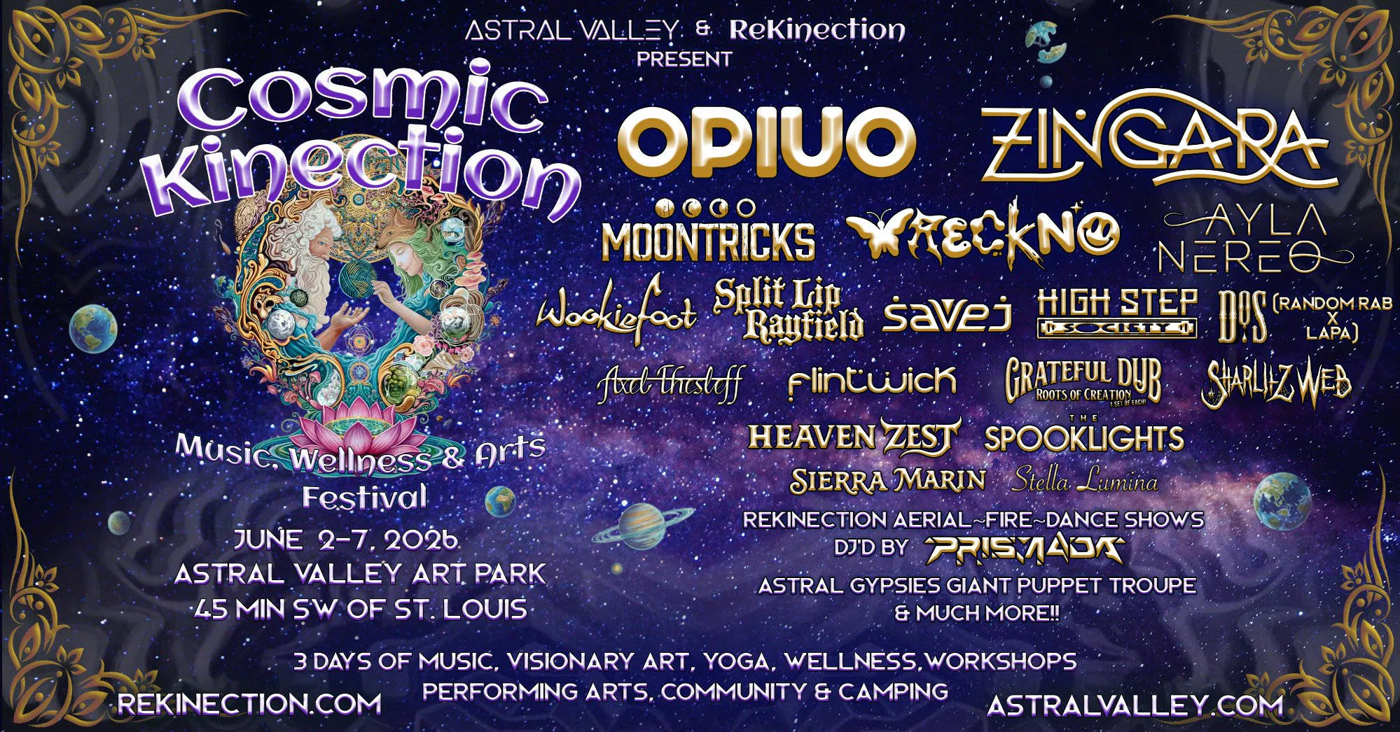 Cosmic Kinection 2026 event banner