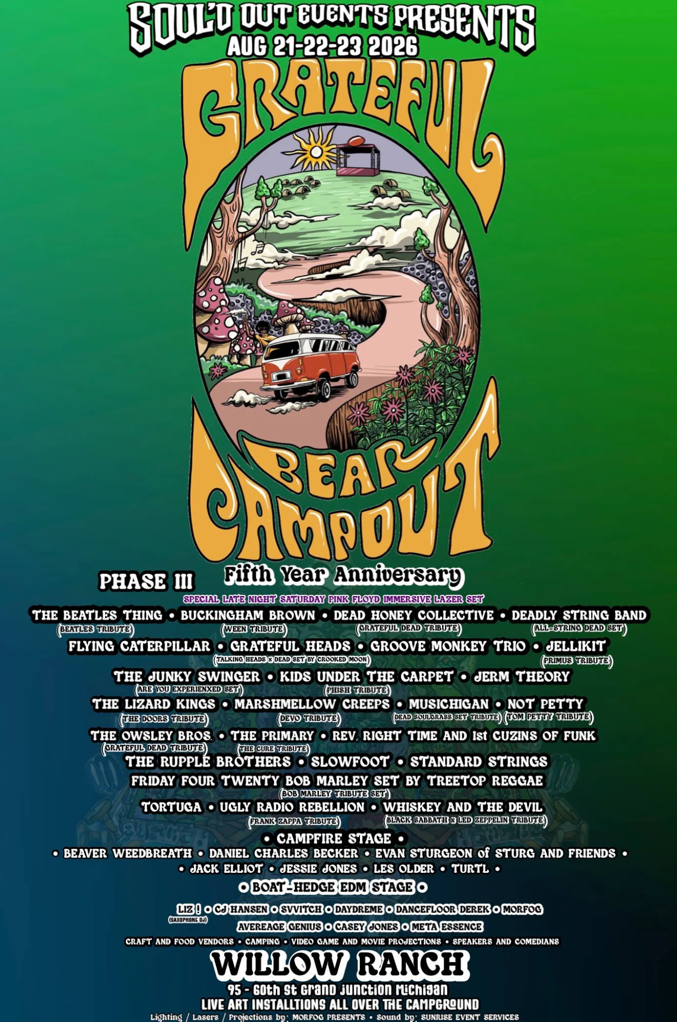 FIFTH ANNUAL GRATEFUL BEAR CAMPOUT event banner