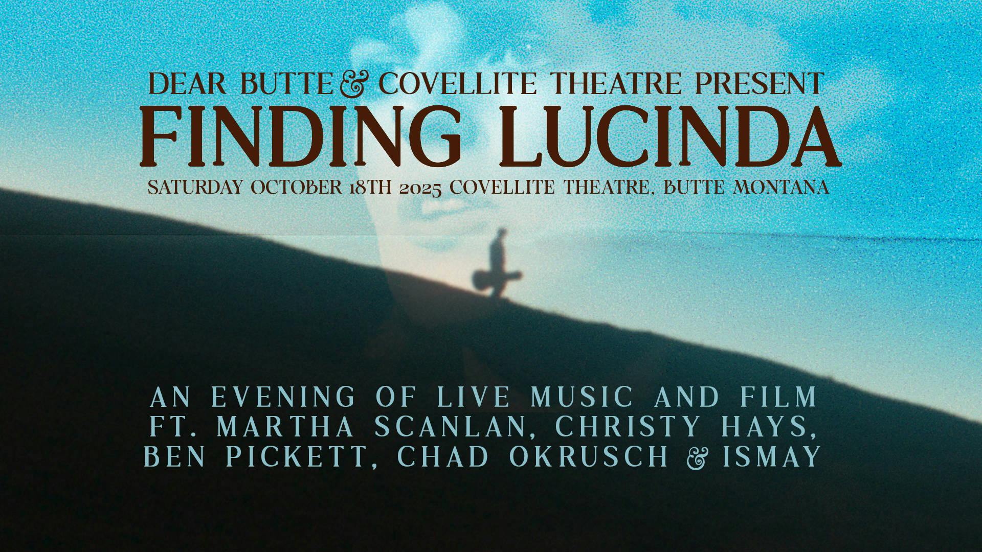 Finding Lucinda event banner