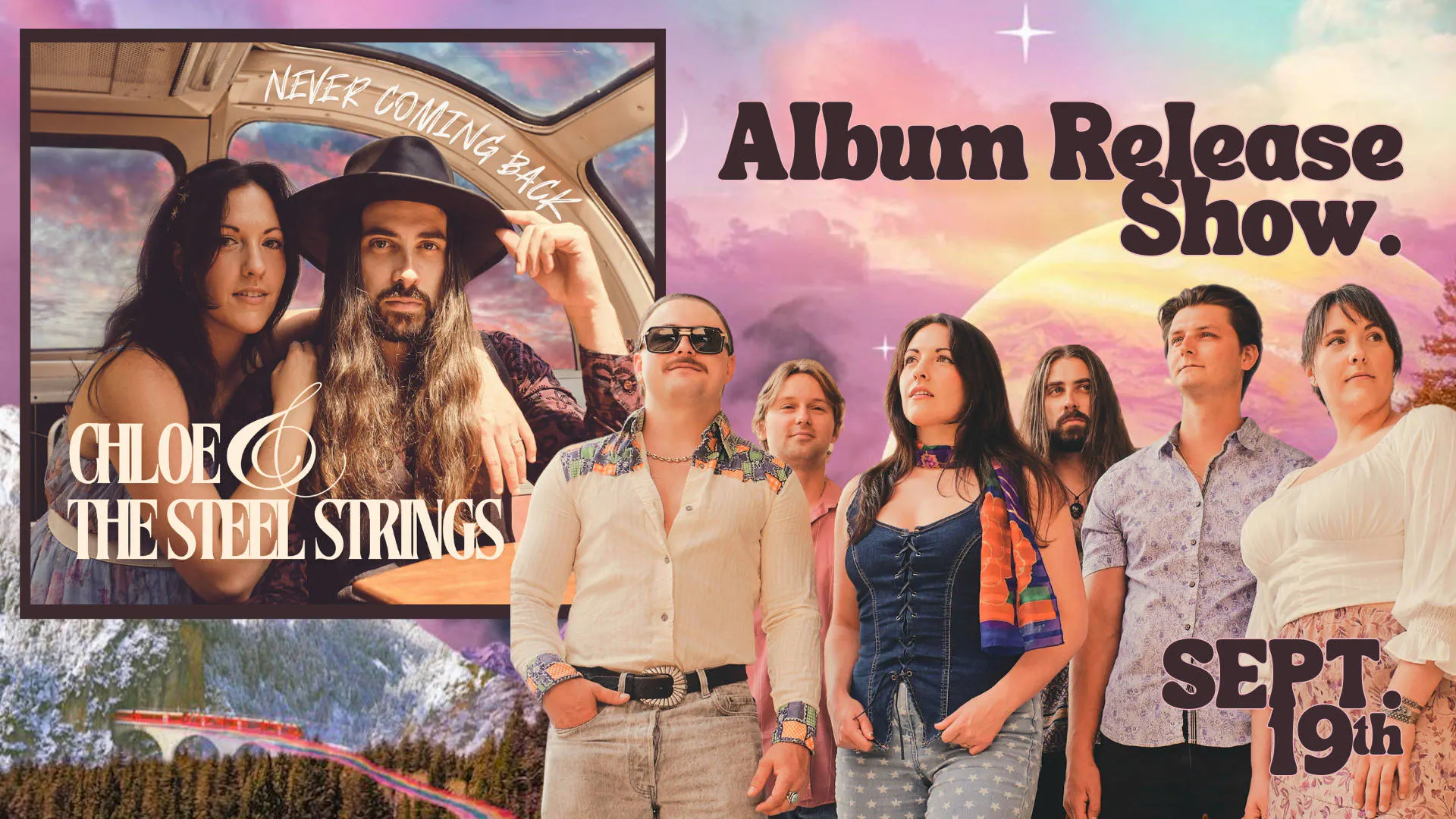 Chloe & the Steel Strings "Never Coming Back" Album Release Show ✨ event banner