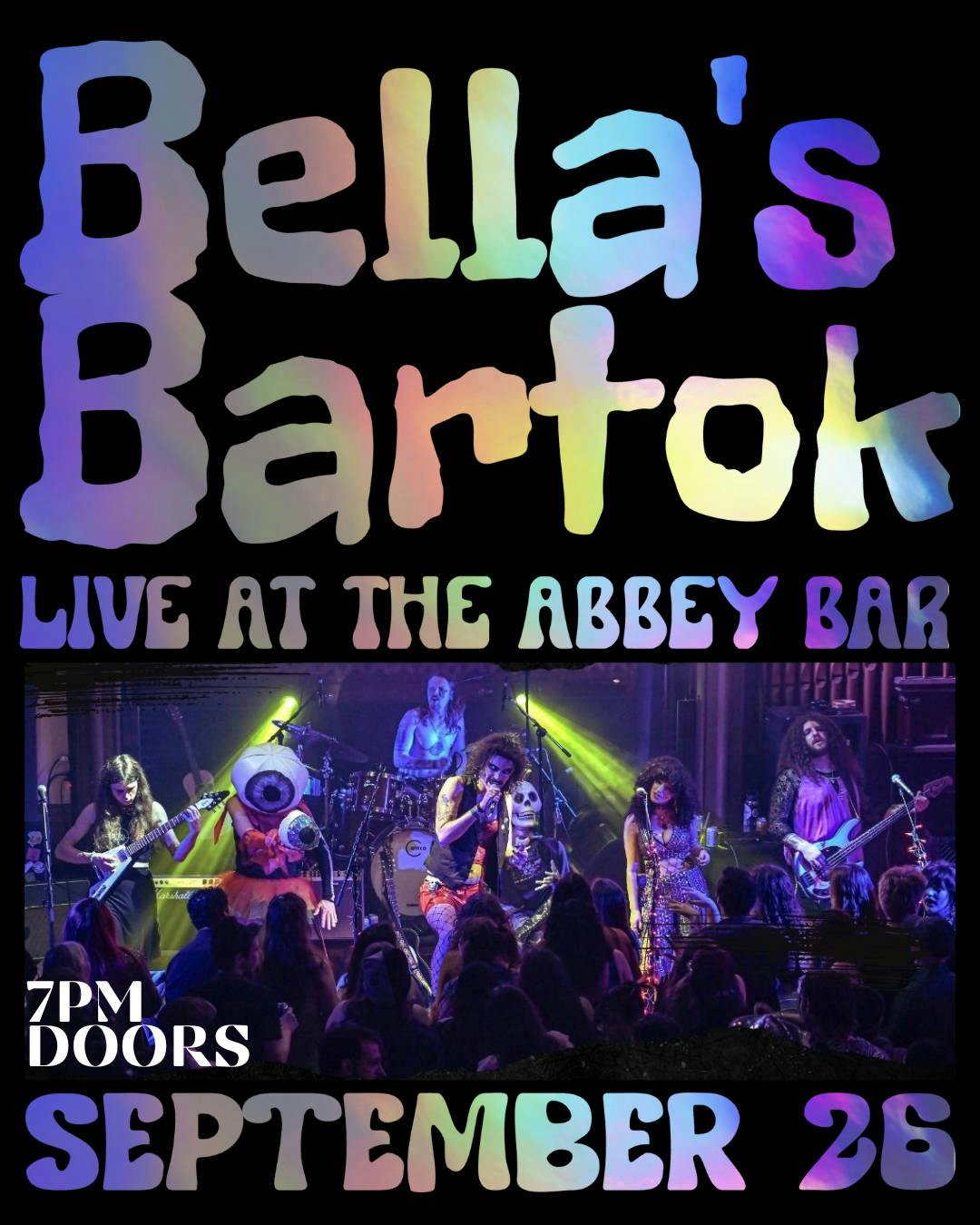 Bella's Bartok Live at The Abbey Bar | Harrisburg PA event banner