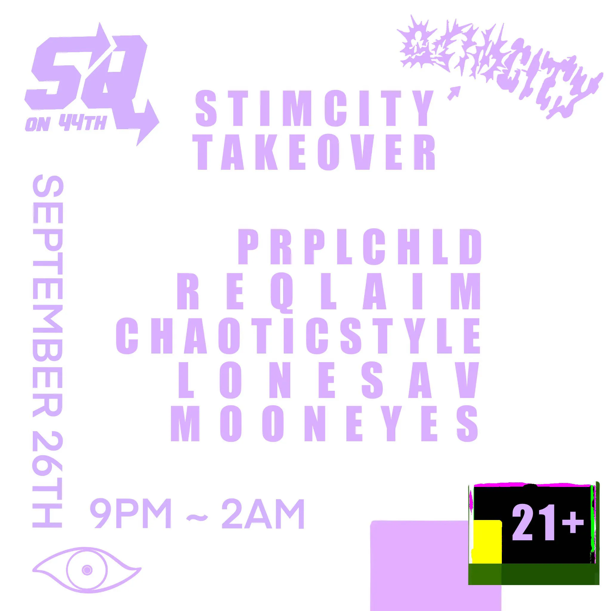 STIMCITY Takeover event banner