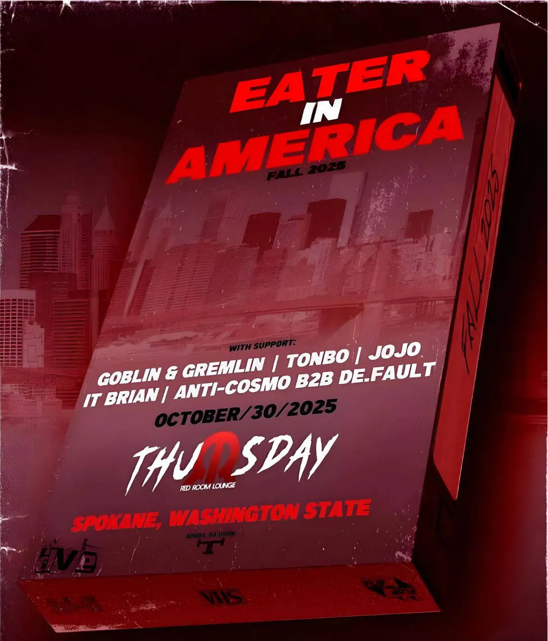 EATER AT THE RED ROOM LOUNGE SPOKANE event banner