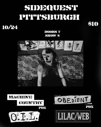Machine Country, Obedient, O.I.L. & Lilac/Web event banner
