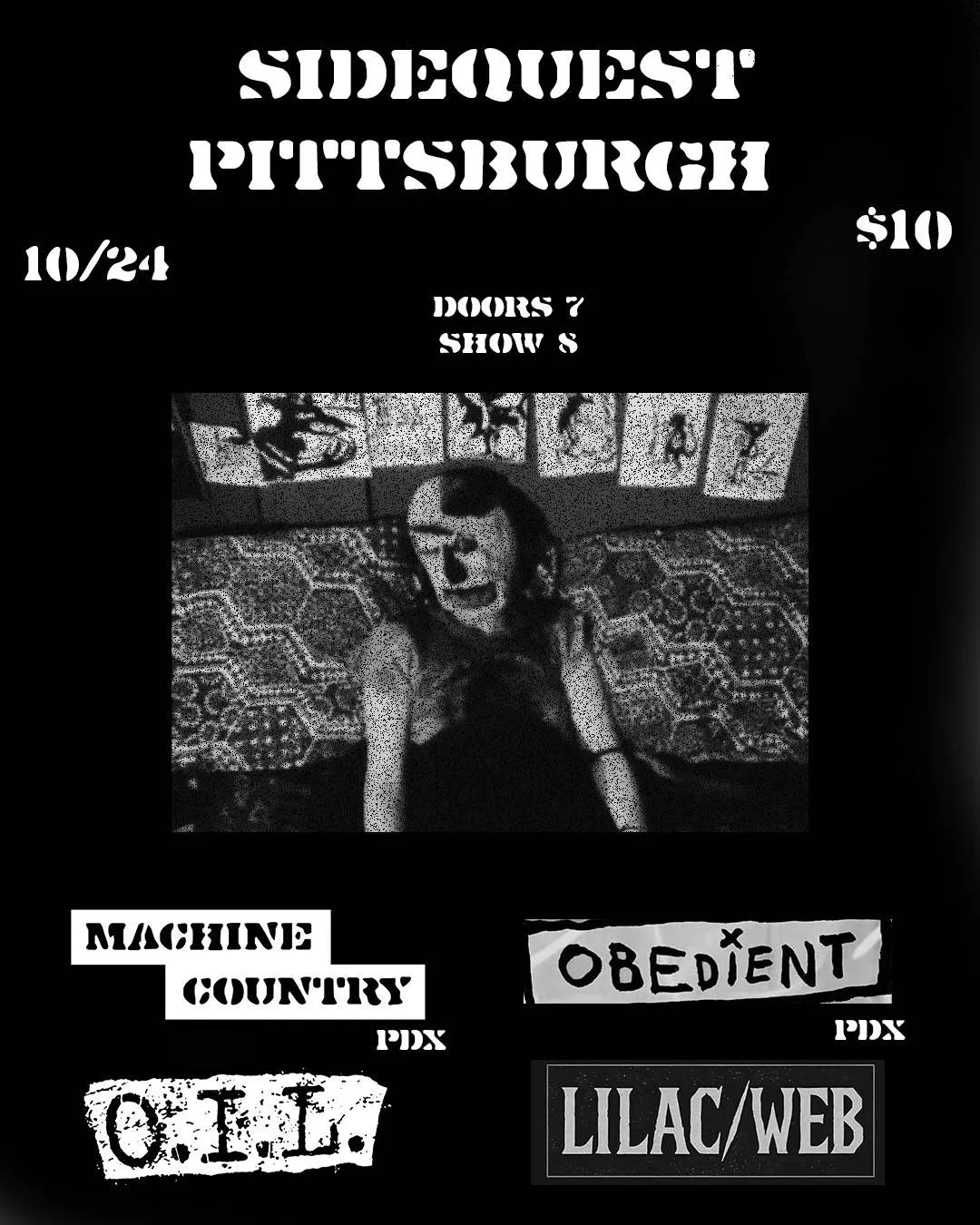 Machine Country, Obedient, O.I.L. & Lilac/Web event banner