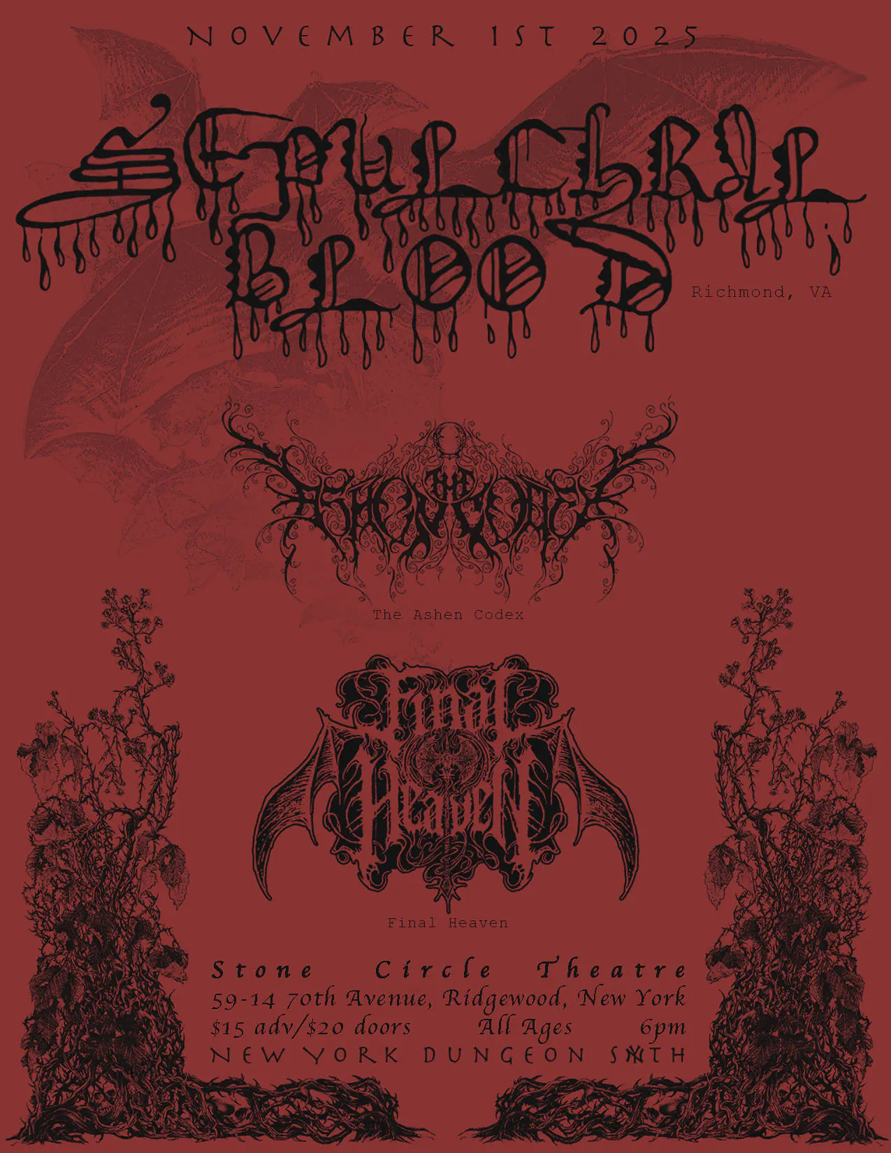 Sepulchral Blood, The Ashen Codex, and Final Heaven event banner
