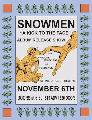 SNOWMEN - A Kick to the Face Album Release Show event banner
