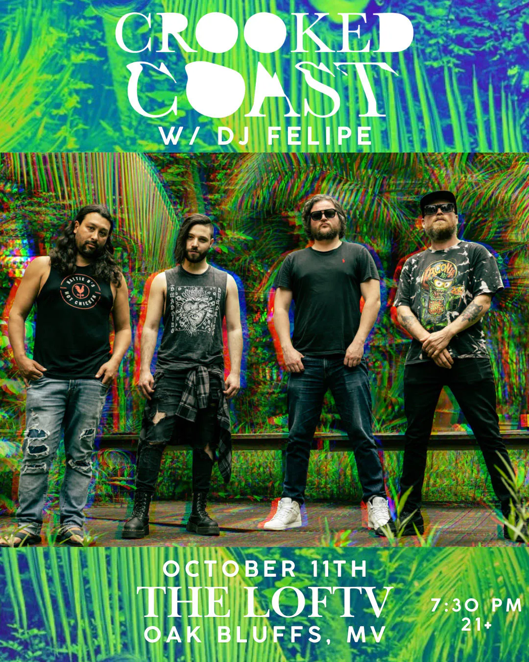 Crooked Coast live at The Loft - MV event banner