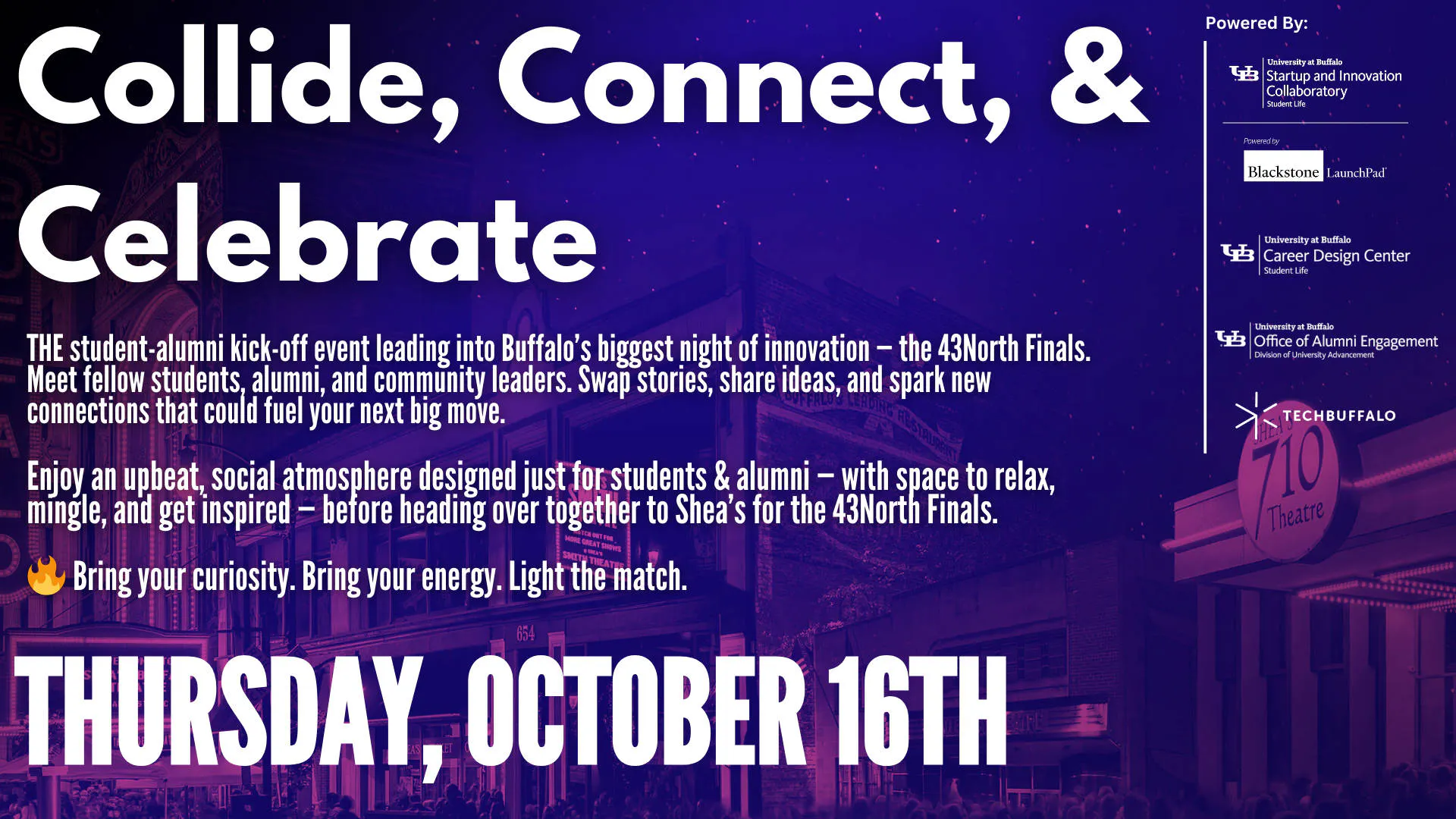 Collide, Connect, & Celebrate event banner