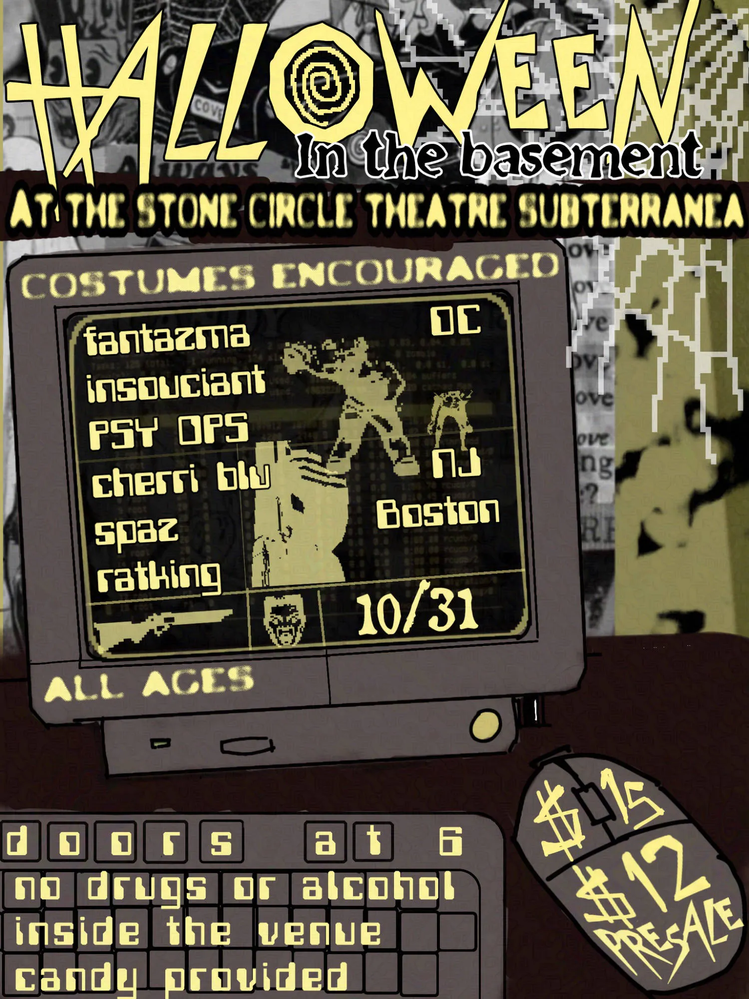 Halloween in the Basement event banner