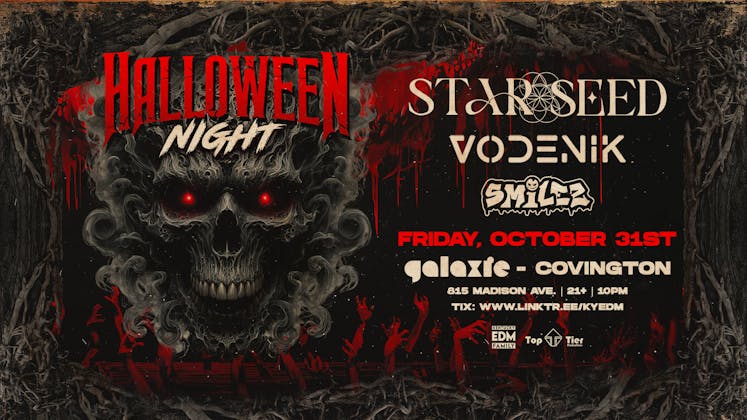 Halloween Night: Star Seed w/ Vodenik & Smilez at Galaxie - Covington event banner