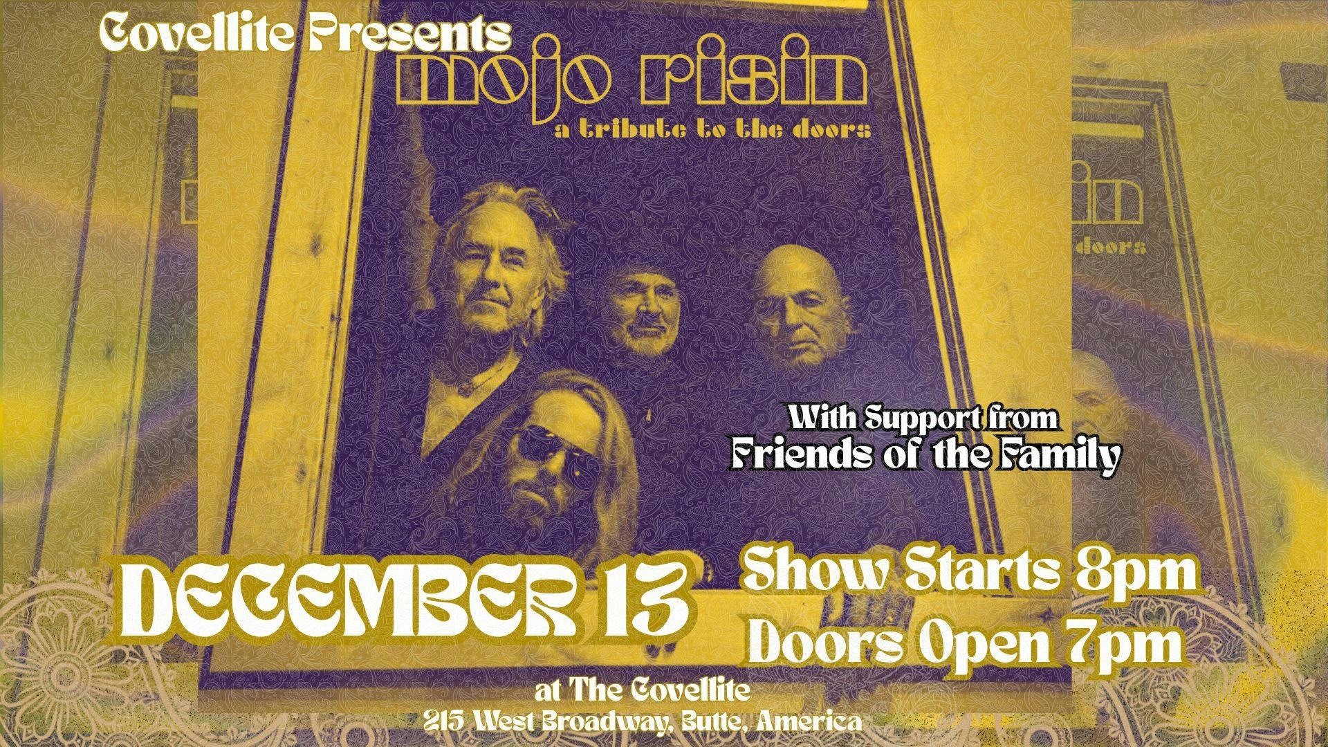 Mojo Risin' A Tribute to the Doors event banner