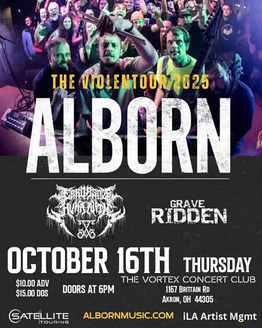 ALBORN Headline The Vortex event banner