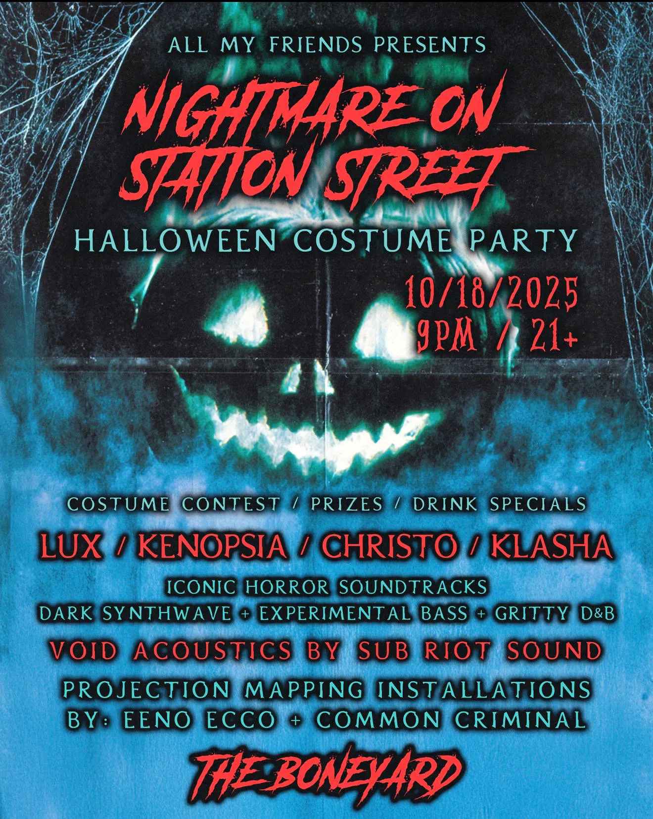 Nightmare on Station Street event banner