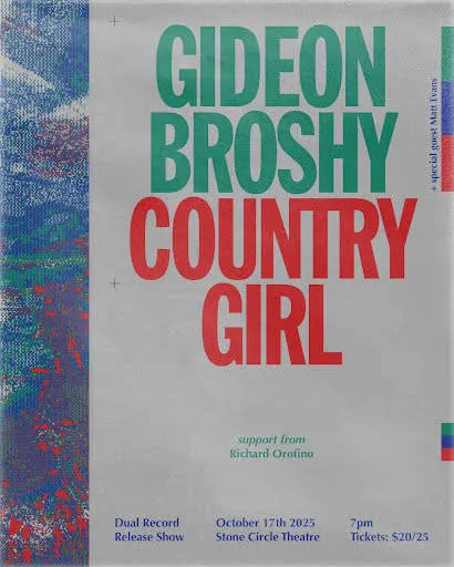 Country Girl + Gideon Broshy Dual Record Release Show event banner