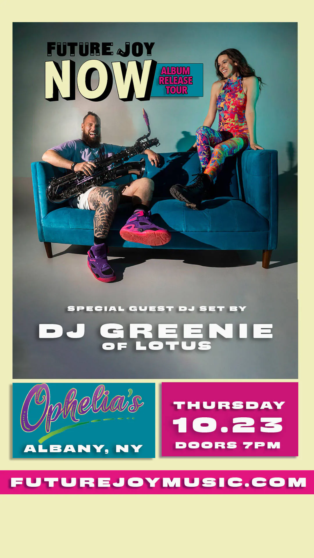 Future Joy with Dj Greenie of Lotus event banner