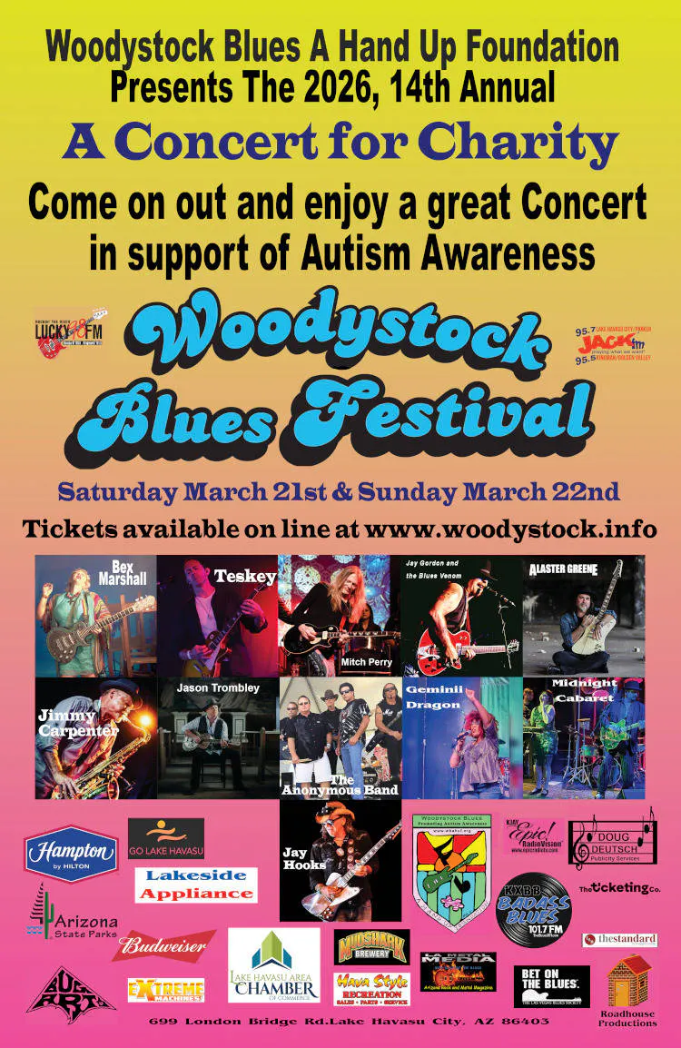 Woodystock Blues & Brews Festival 2026 event banner