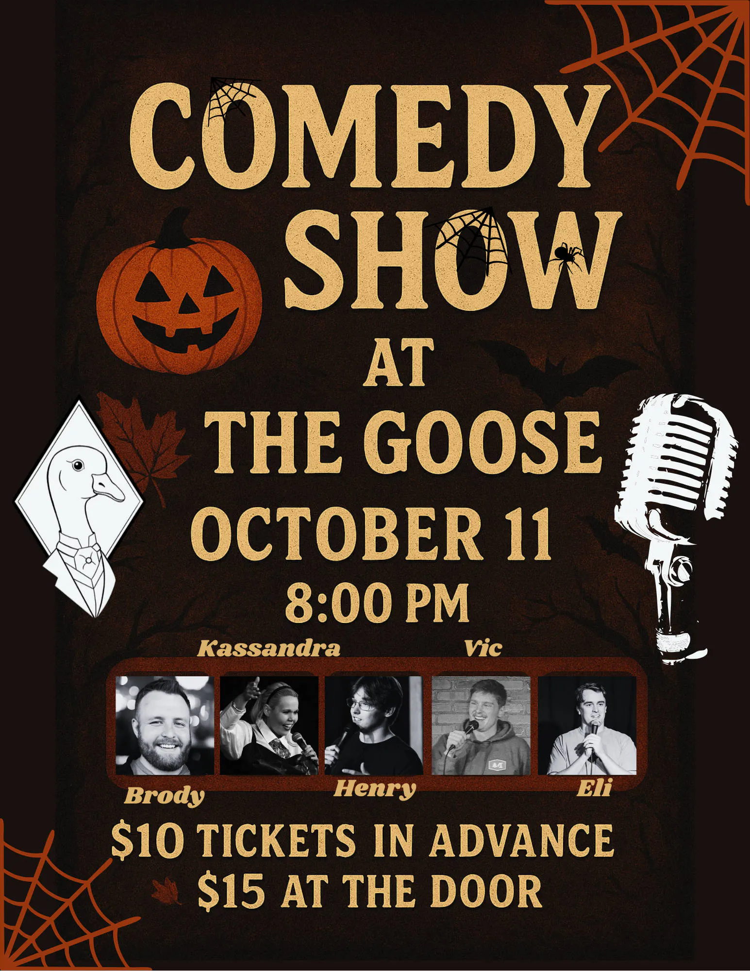 Comedy Showcase at The Goose event banner