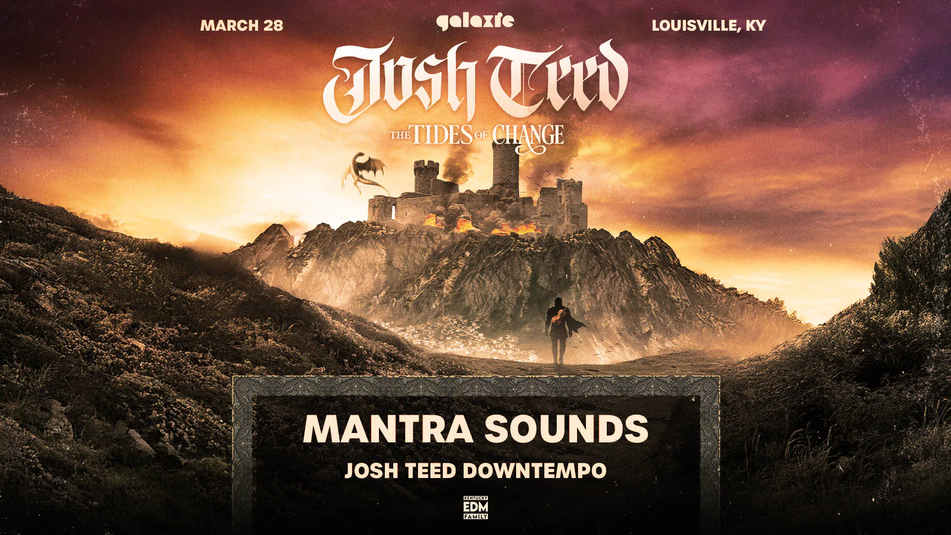 Josh Teed: Change Of Tides Tour w/ Mantra Sounds & Choppy Oppy at Galaxie - Louisville event banner