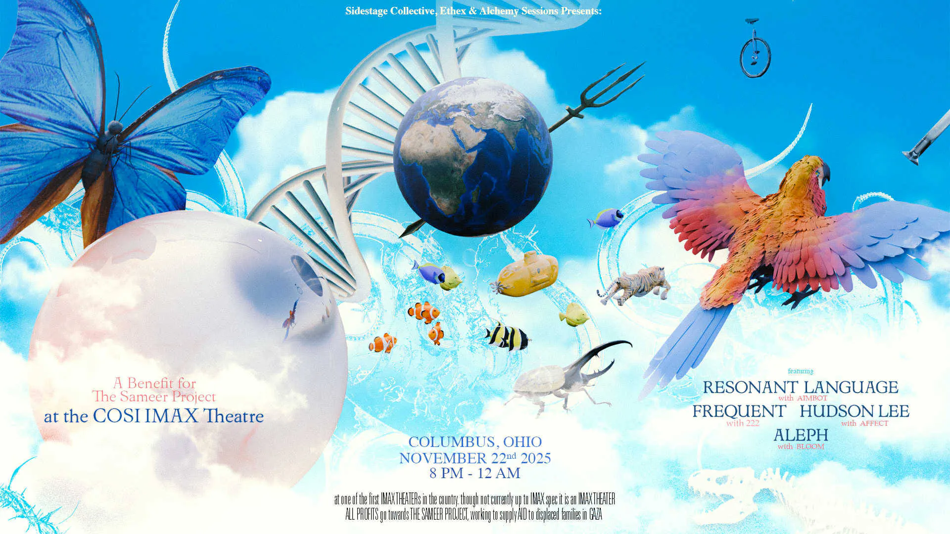 A Benefit for The Sameer Project @ COSI IMAX Theater event banner