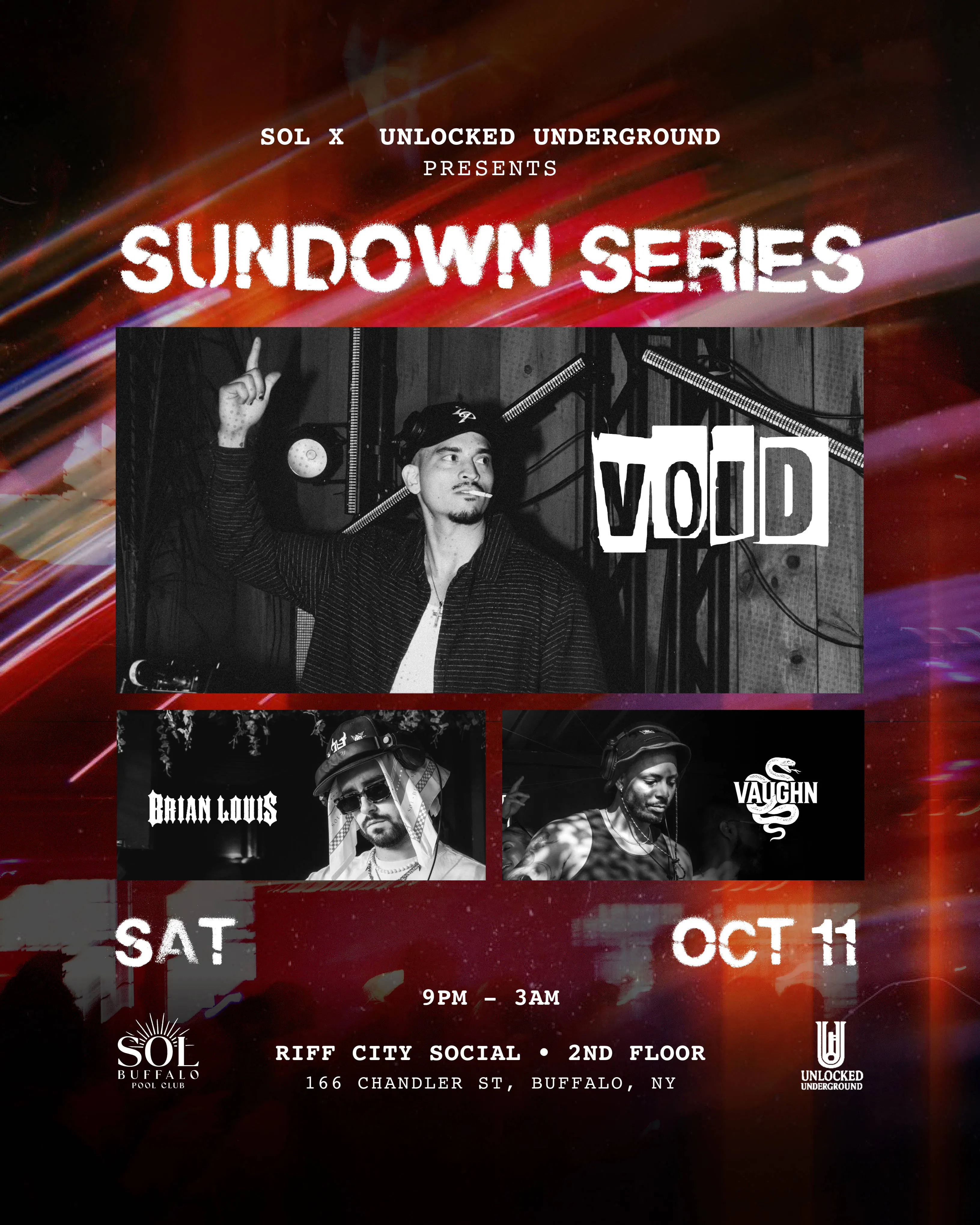 VOID — Sundown Series (Hosted by SOL & Unlocked Underground) event banner