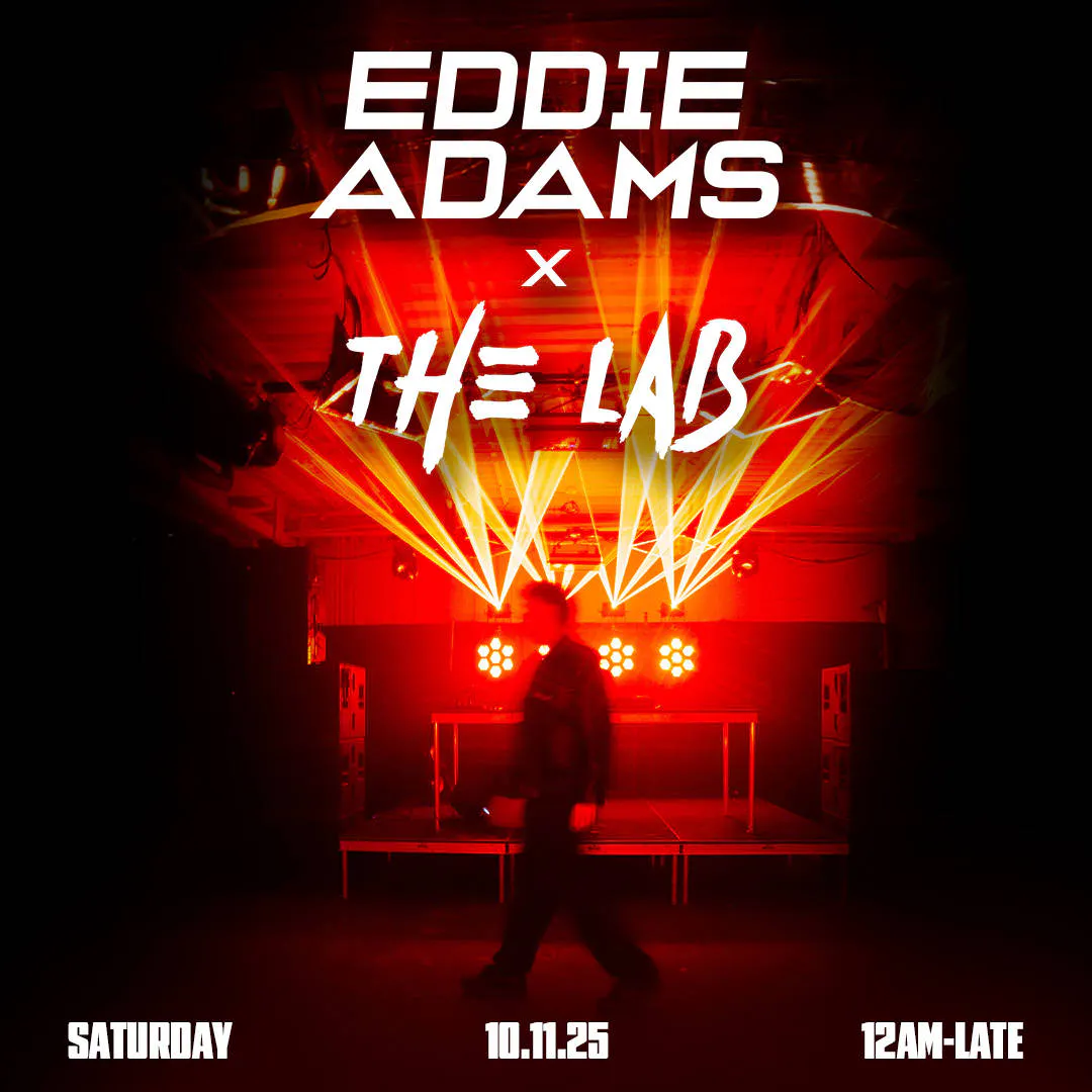 The Lab x Eddie Adams 10.11.25 event banner