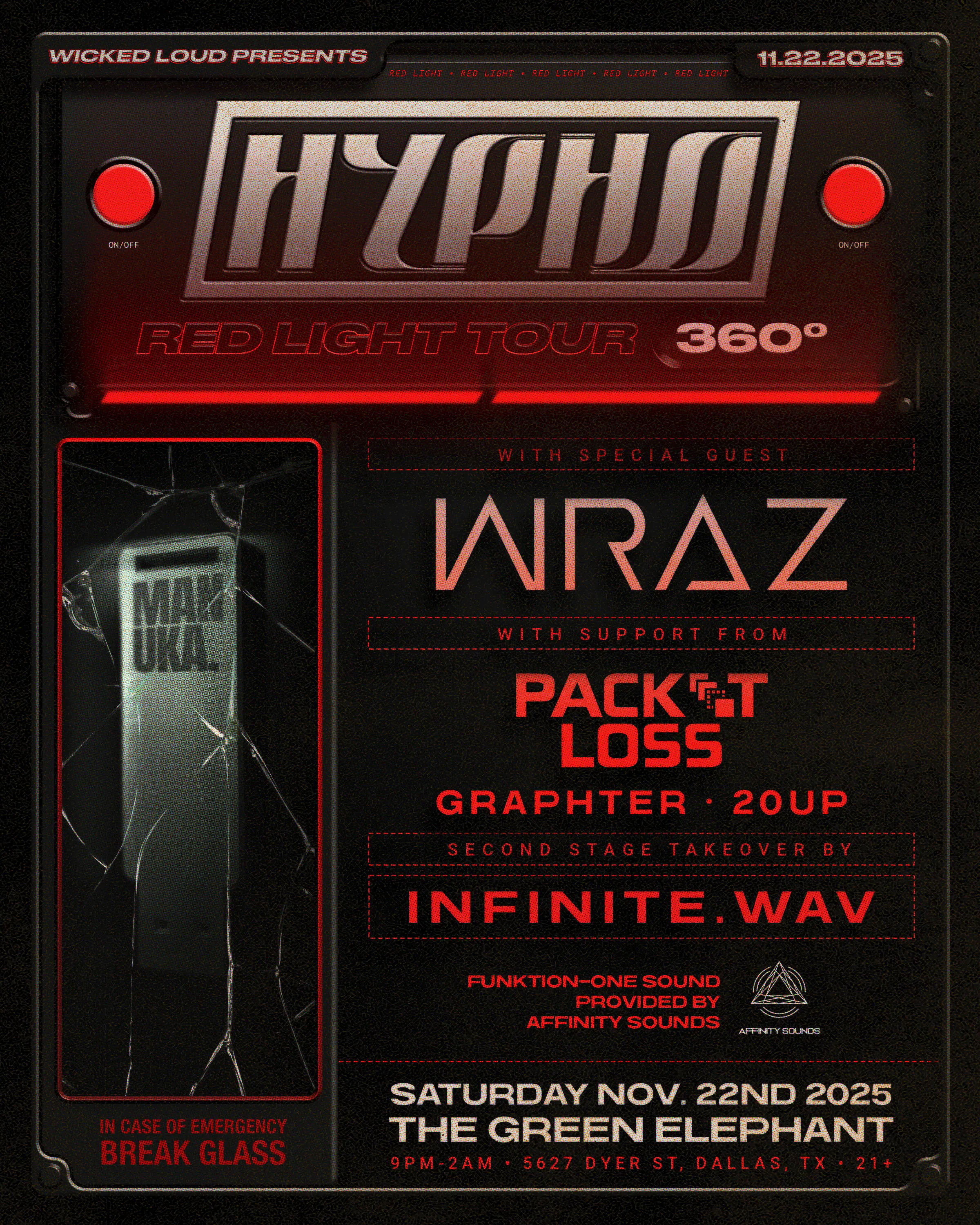 Hypho presents Red Light Tour event banner
