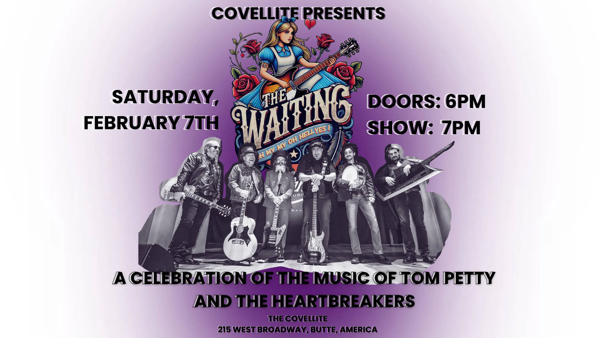 The Waiting – A Celebration of the Music of Tom Petty and the Heartbreakers event banner
