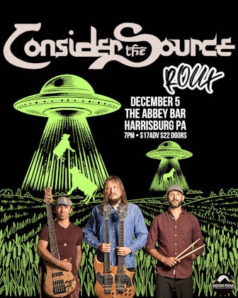 Consider The Source Live at The Abbey Bar event banner