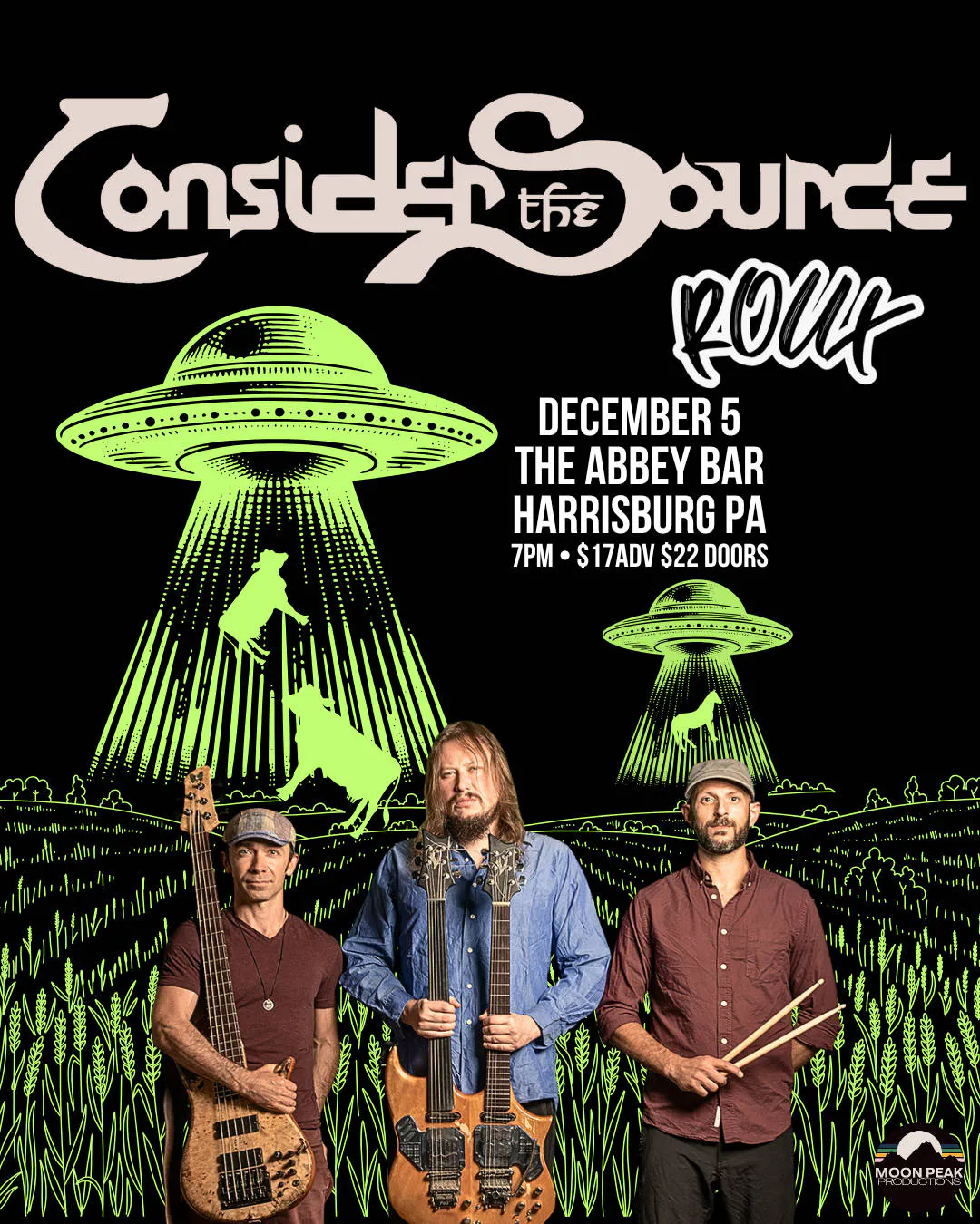 Consider The Source Live at The Abbey Bar event banner