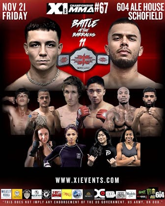 X1#67 Battle at the Barracks 11 event banner